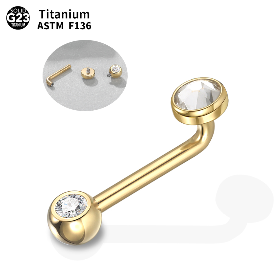 Body Jewelry Vch - 1/5PCS Implant Grade Titanium Christina Vertical
