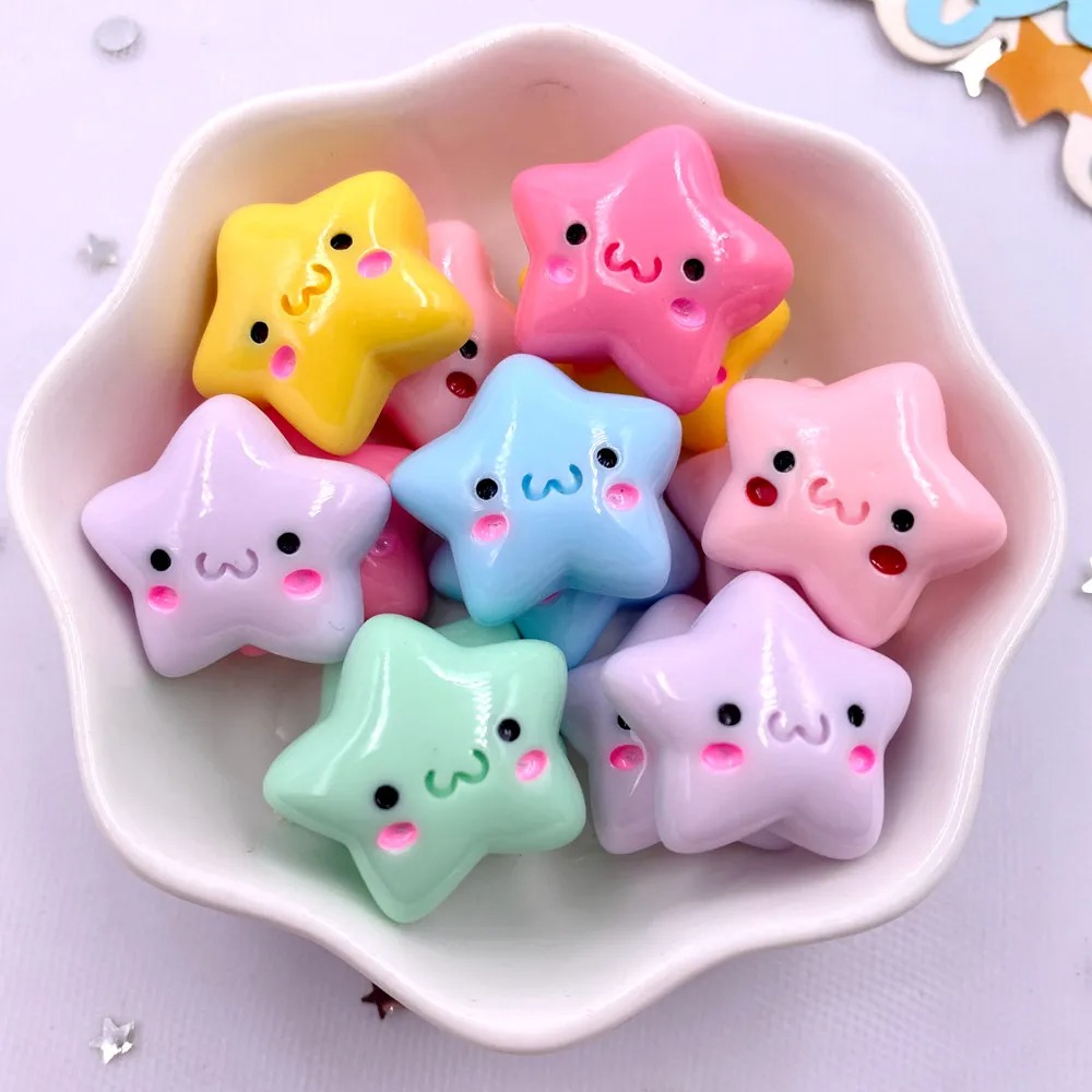 Star Flat Back - TX105 20PCS Mix Resin Kawaii Mini