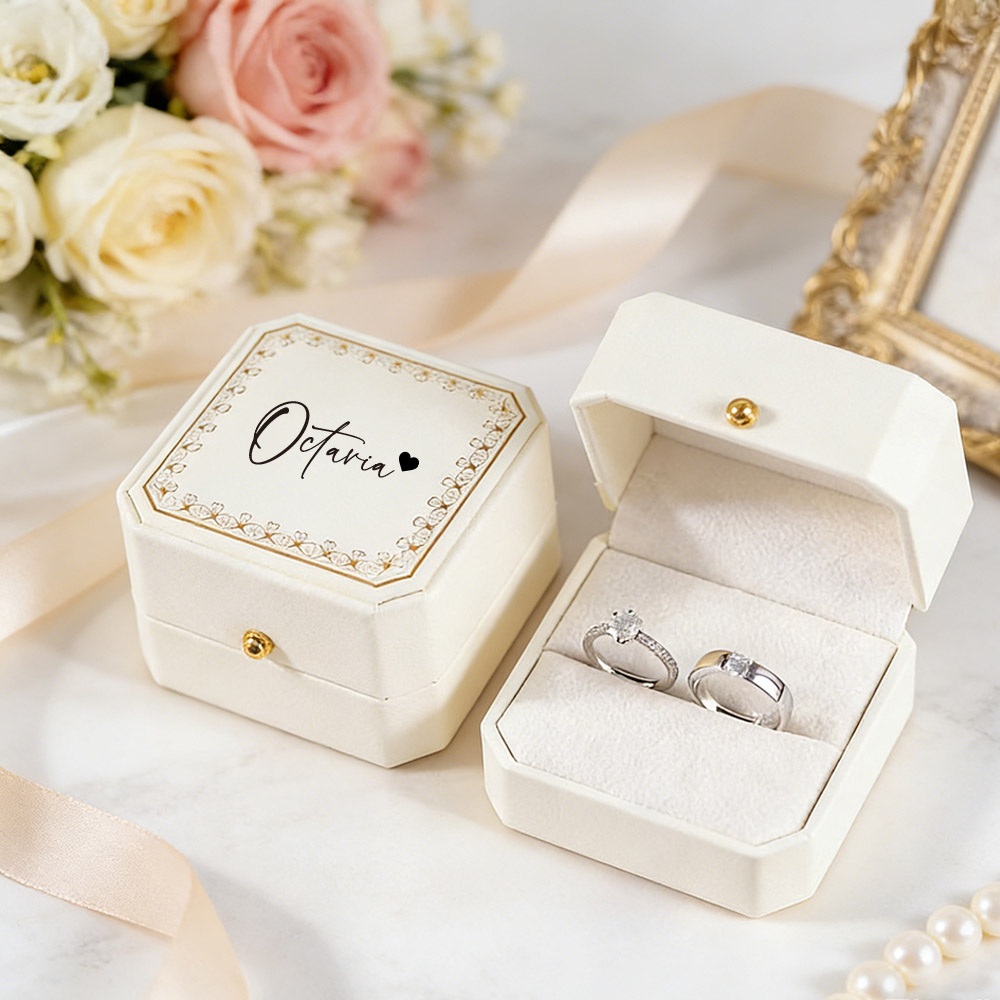 Personalized Faux Leather Ring - Body Jewelry Organizer 评论和价格