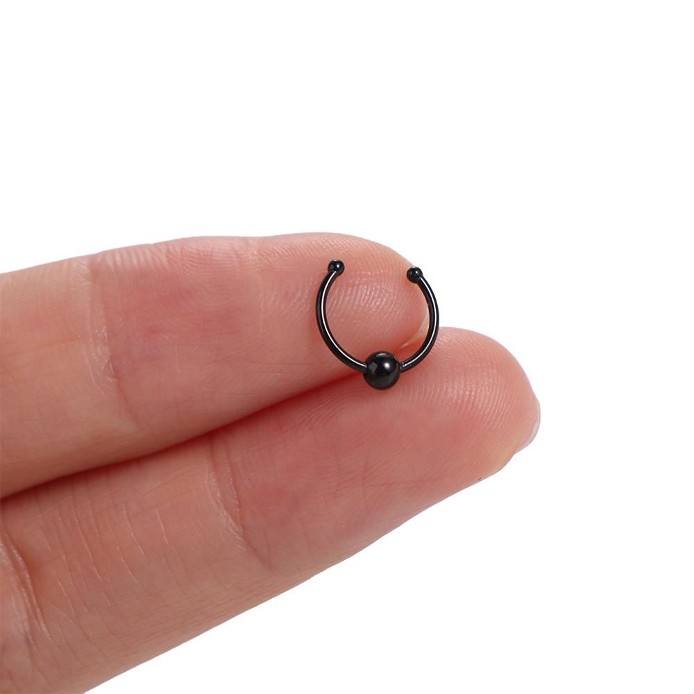 Trendy Metal Fake Nose Septum  - Body Jewelry Septum 评论和价格