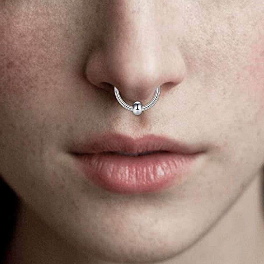 Trendy Metal Fake Nose Septum  - Body Jewelry Septum 评论和价格
