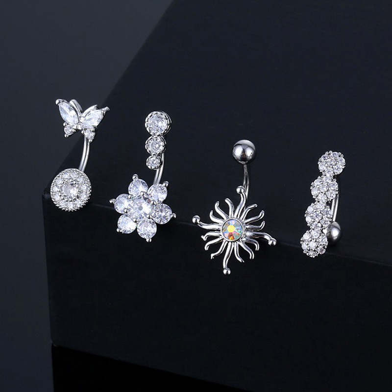 Crystal Belly Button Ring Anim - Body Jewelry Belly Button Rings 评论和价格