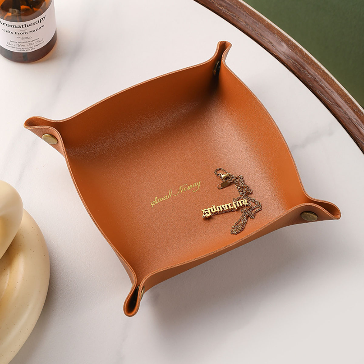 Nordic Style Leather Storage T - Body Jewelry Organizer 评论和价格