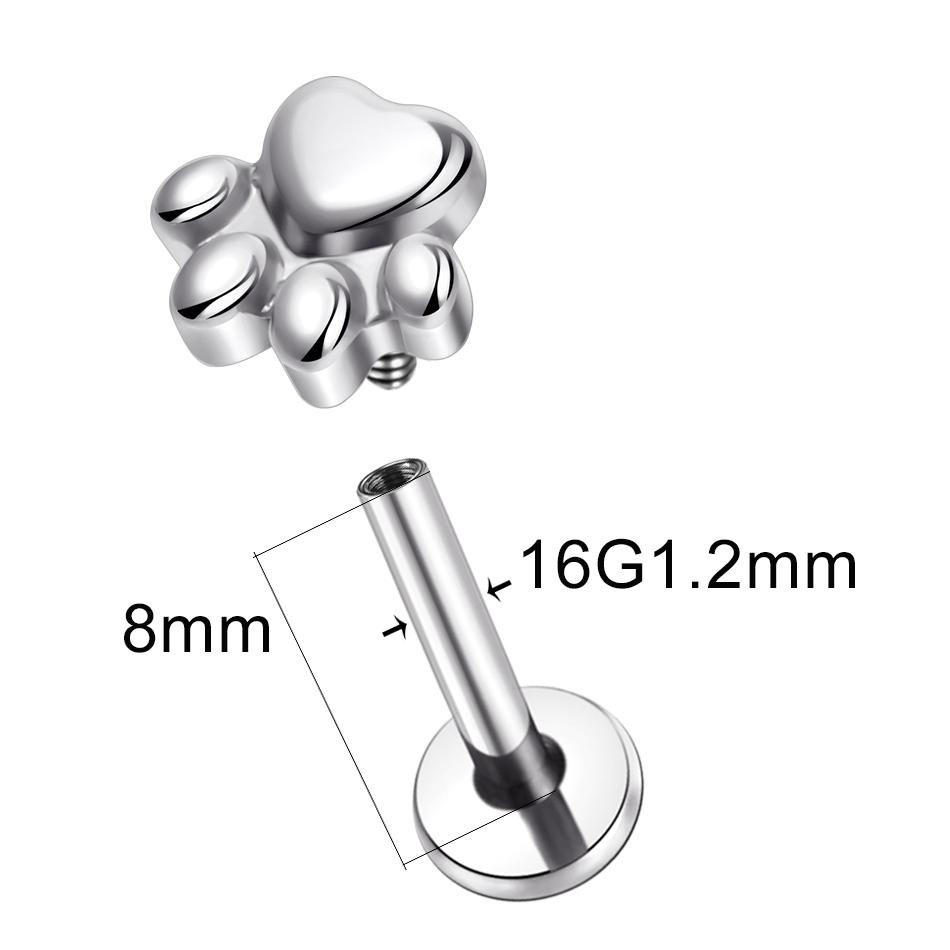 1pcs Implant Grade Titanium Pu - Body Jewelry Implant Grade 评论和价格