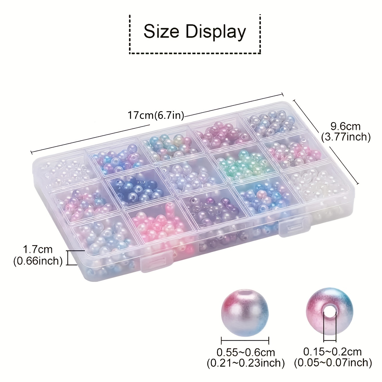 6mm Dual Color Spray Painted A - Body Jewelry Organizer 评论和价格