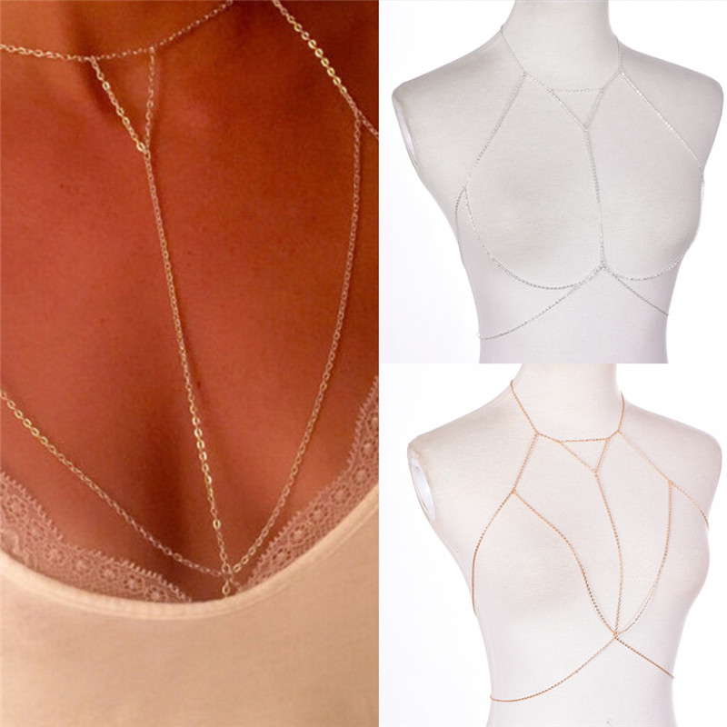Gold Silver Fashion Link Chain - Body Jewelry Necklace 评论和价格