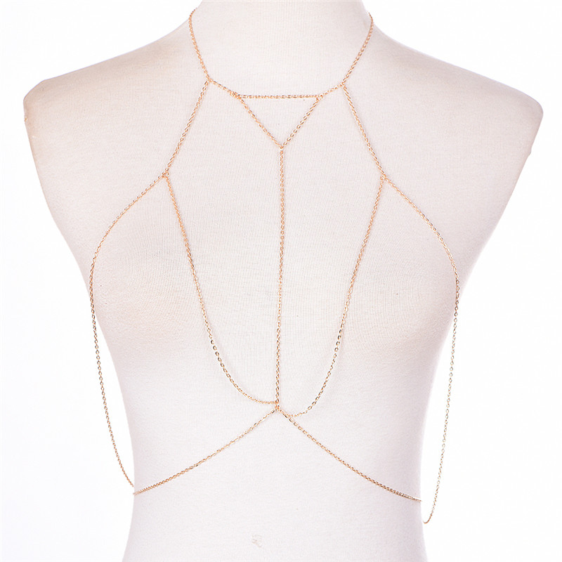 Gold Silver Fashion Link Chain - Body Jewelry Necklace 评论和价格