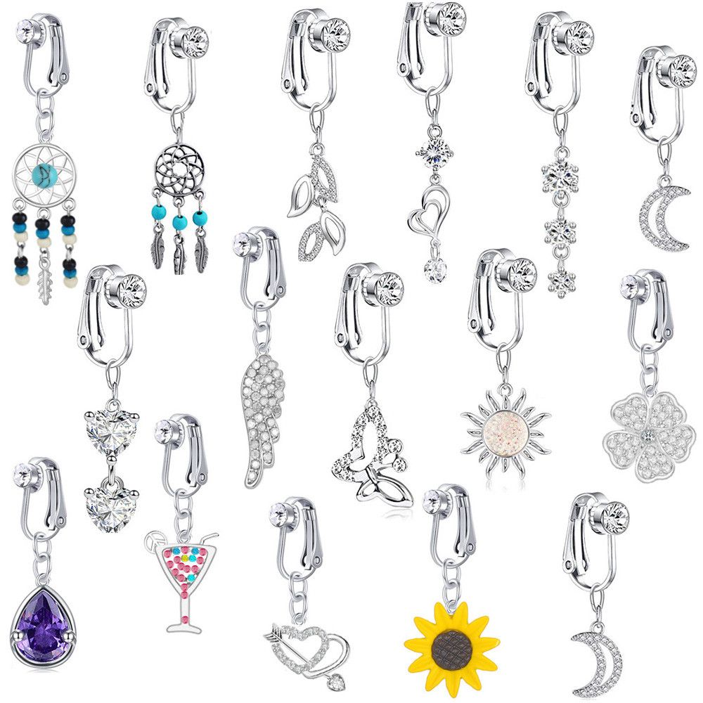 Faux Fake Belly Butterfly Fake - Body Jewelry Belly Button Rings 评论和价格