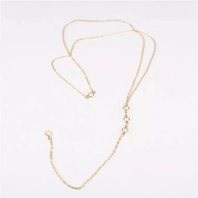 New Rhinestone Sexy Women's Ba - Body Jewelry Necklace 评论和价格