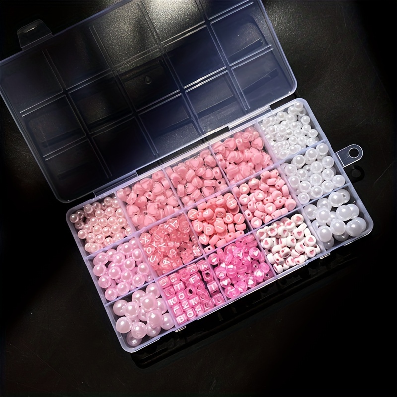 10-Piece Pink Alphabet Box, Ac - Body Jewelry Organizer 评论和价格
