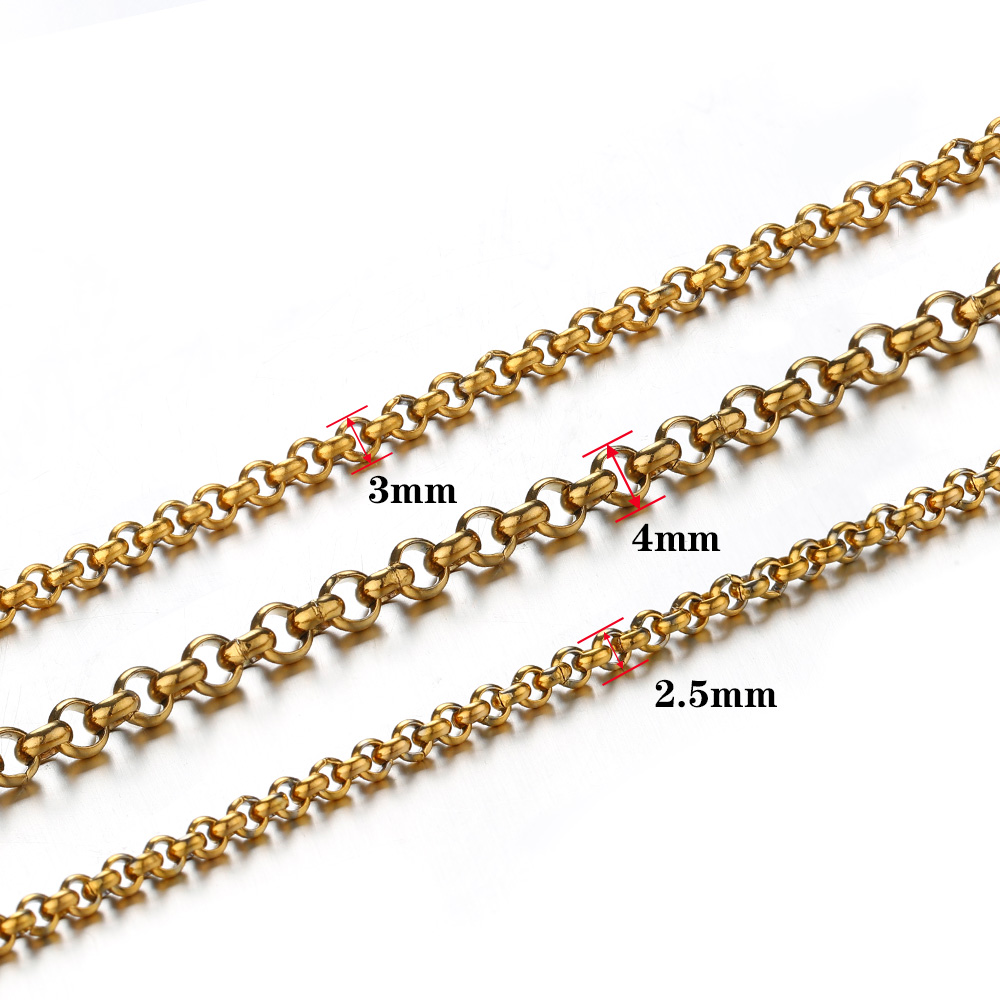 1 Meter 2-4mm Stainless Steel  - Body Jewelry Necklace 评论和价格