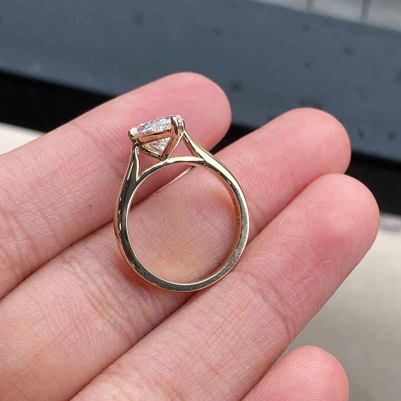 14K Yellow Gold Simple 2Ct EF/ - Body Jewelry Vch 评论和价格