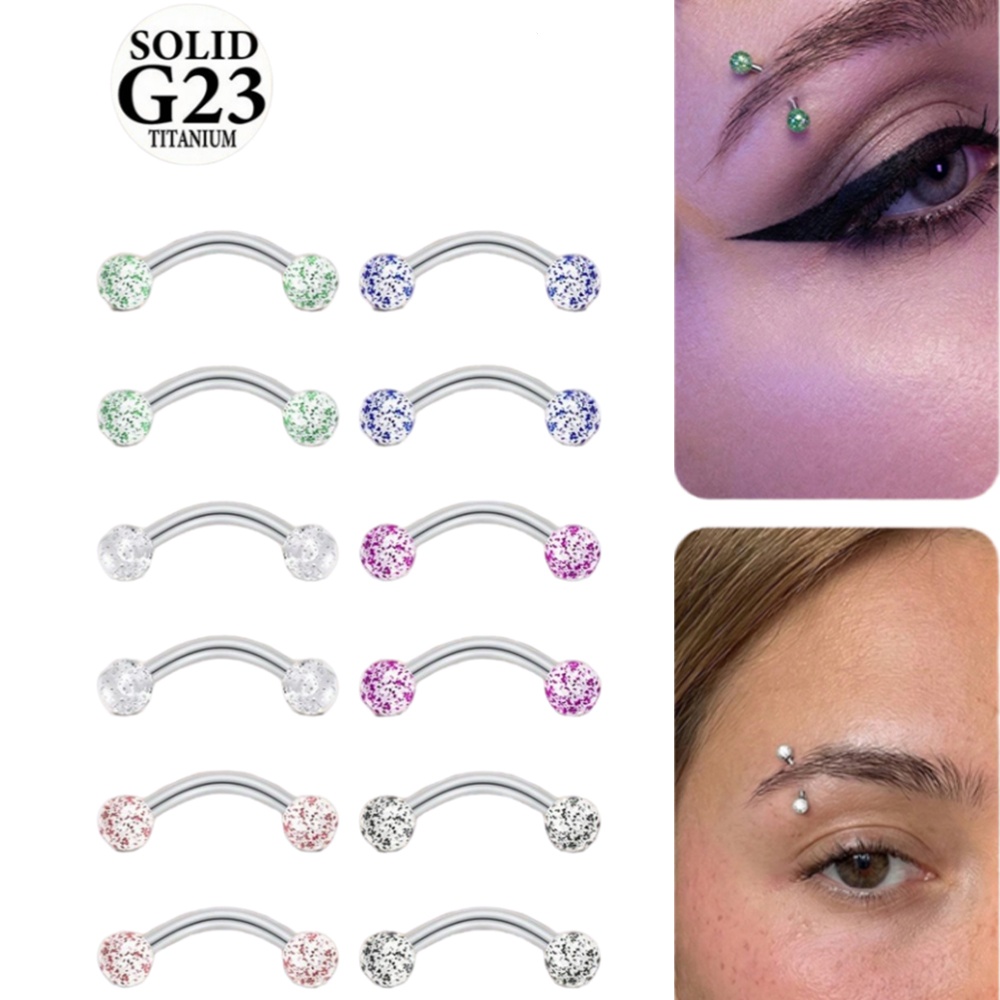 2PCS 16G 8/10mm Titanium Alloy - Body Jewelry Vch 评论和价格