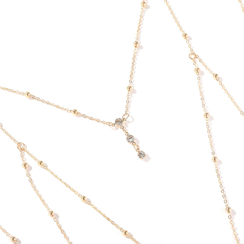 Sexy Crystal Chest Chain Harne - Body Jewelry Necklace 评论和价格