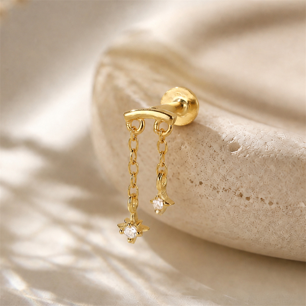 AIDE 925 Sterling Silver Octag - Star Flat Back 评论和价格