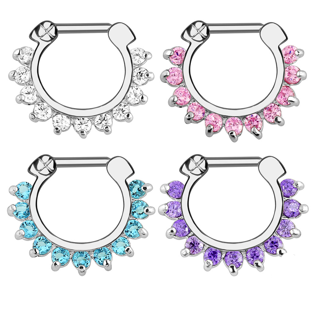 1pcs Hoop Clip On Nose Septum  - Body Jewelry Septum 评论和价格