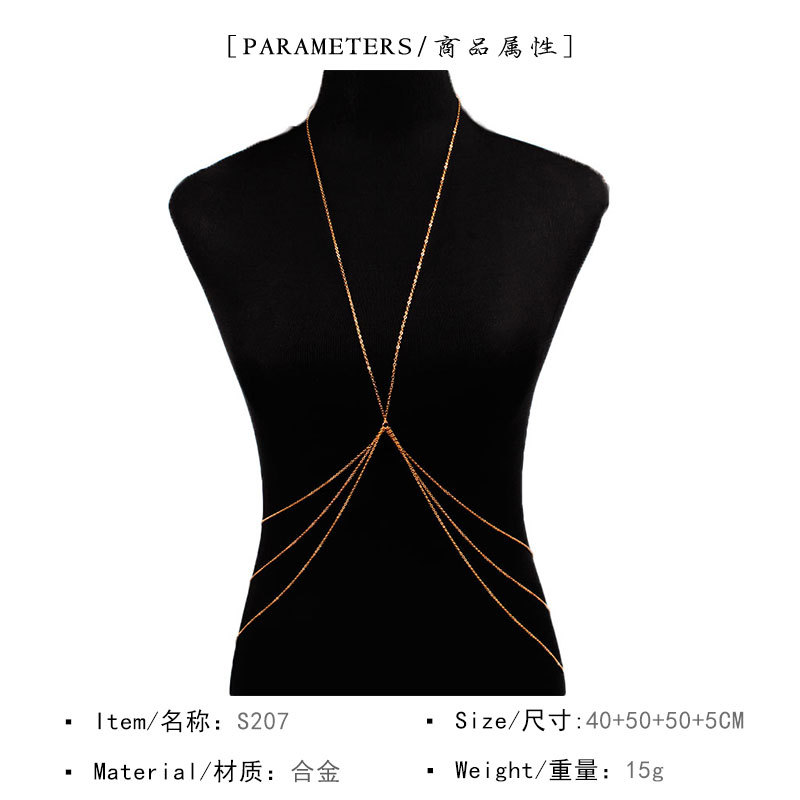 New Simple Style Chain Necklac - Body Jewelry Necklace 评论和价格