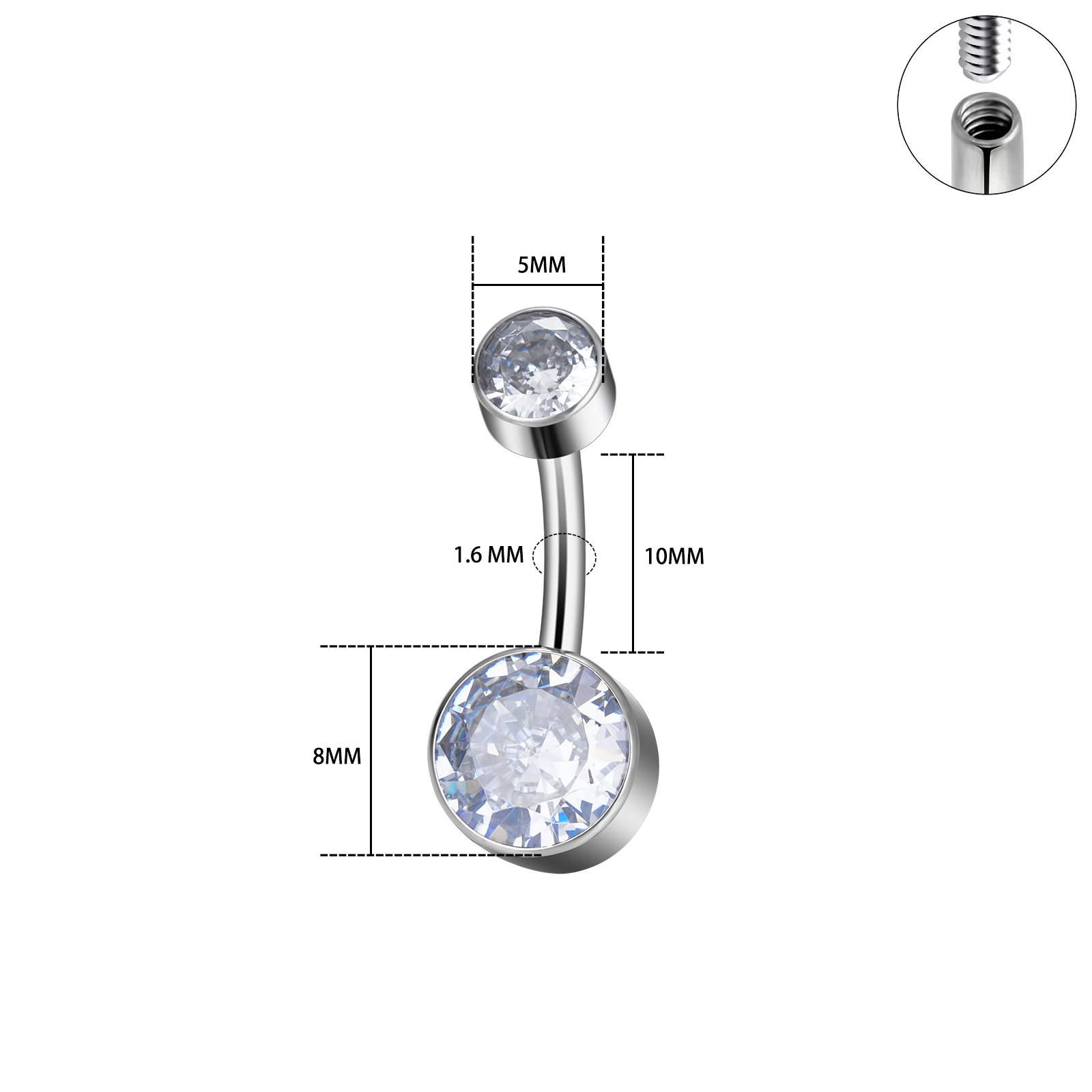 Implant Grade G23 Titanium 14G - Body Jewelry Implant Grade 评论和价格