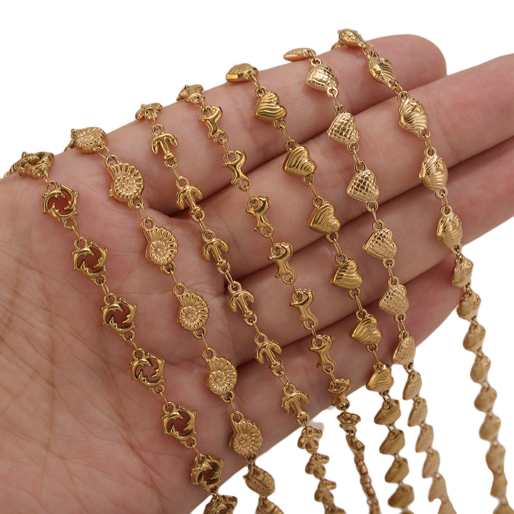 1M PVD Gold Stainless Steel He - Body Jewelry Necklace 评论和价格