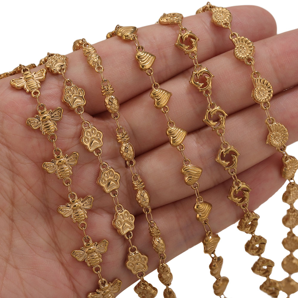1M PVD Gold Stainless Steel He - Body Jewelry Necklace 评论和价格