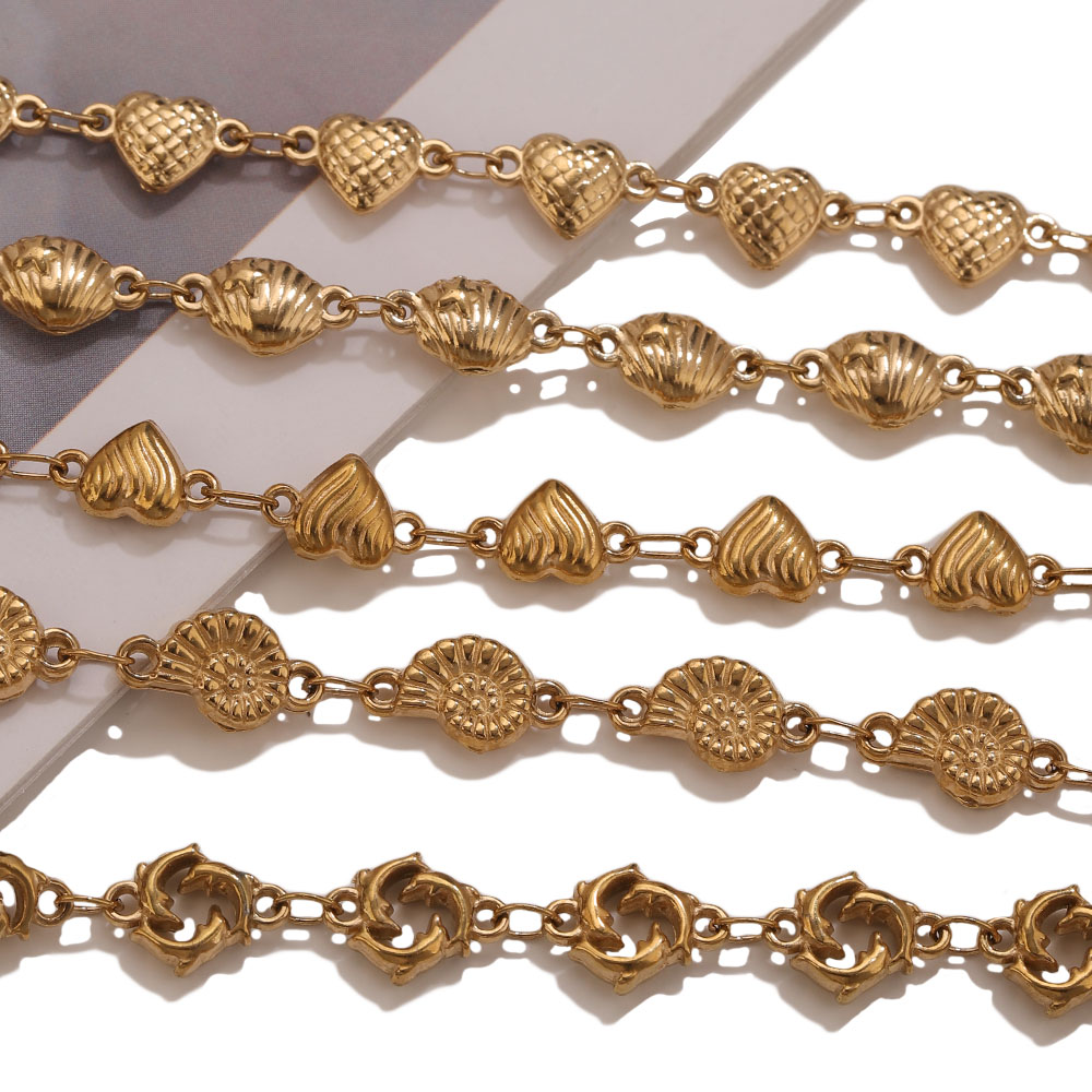 1M PVD Gold Stainless Steel He - Body Jewelry Necklace 评论和价格