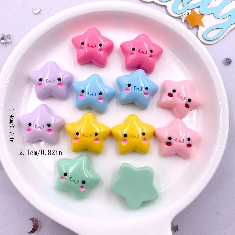 TX105 20PCS Mix Resin Kawaii M - Star Flat Back 评论和价格