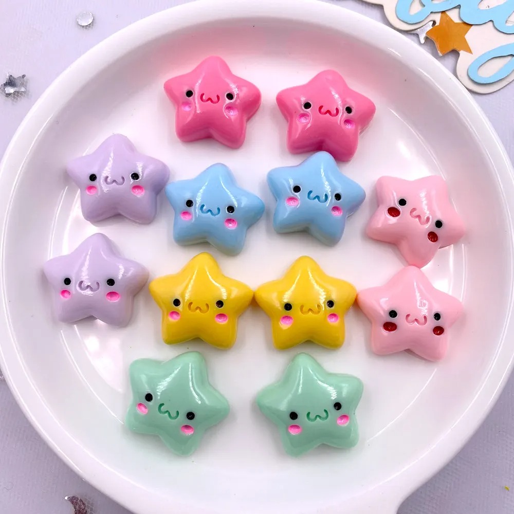 TX105 20PCS Mix Resin Kawaii M - Star Flat Back 评论和价格