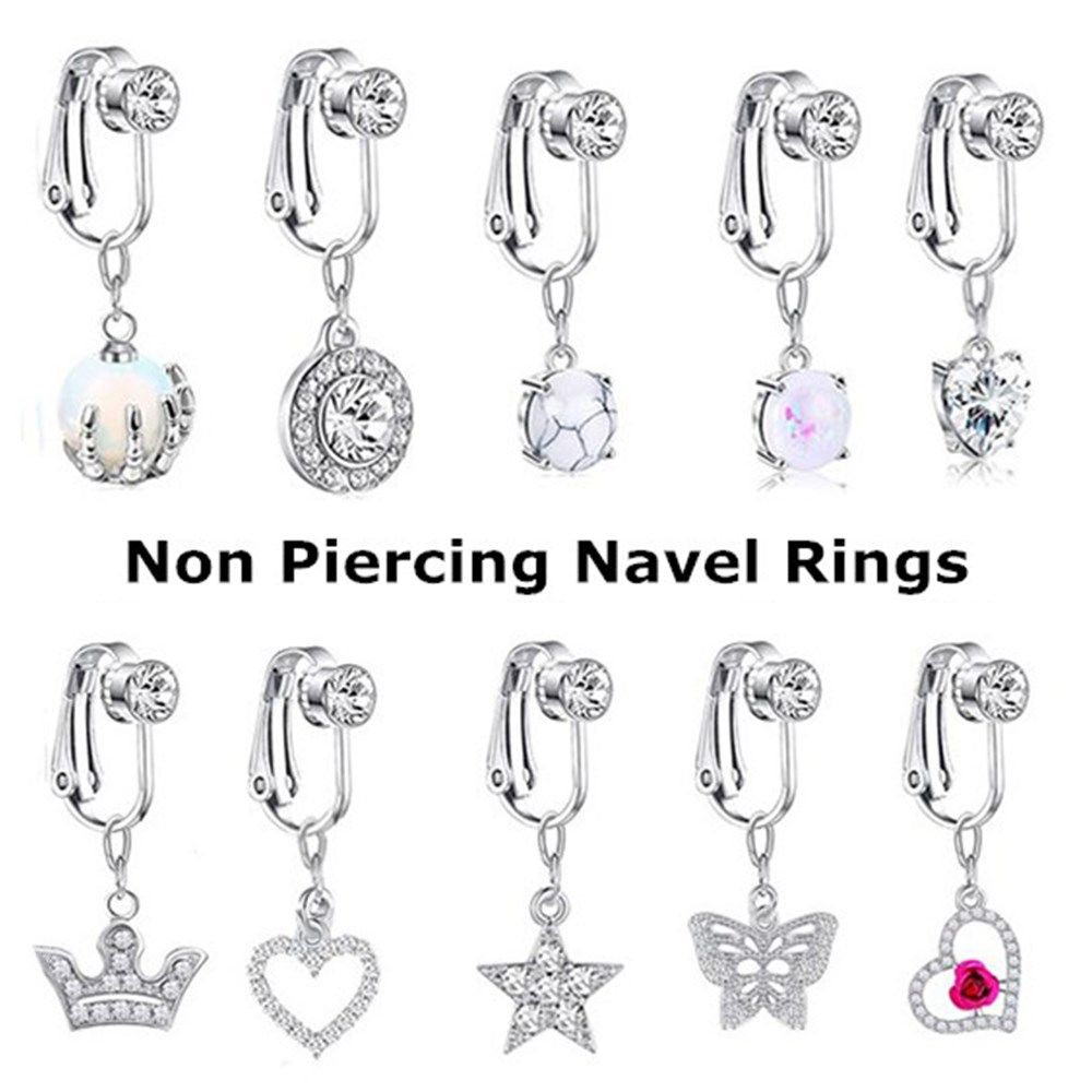 Fashion Women Belly Button Rin - Body Jewelry Belly Button Rings 评论和价格