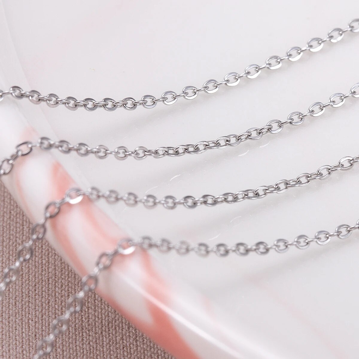 10Meters Stainless Steel O Sha - Body Jewelry Necklace 评论和价格