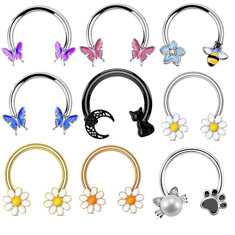 16G Septum Ring Daith Piercing - Body Jewelry Septum 评论和价格