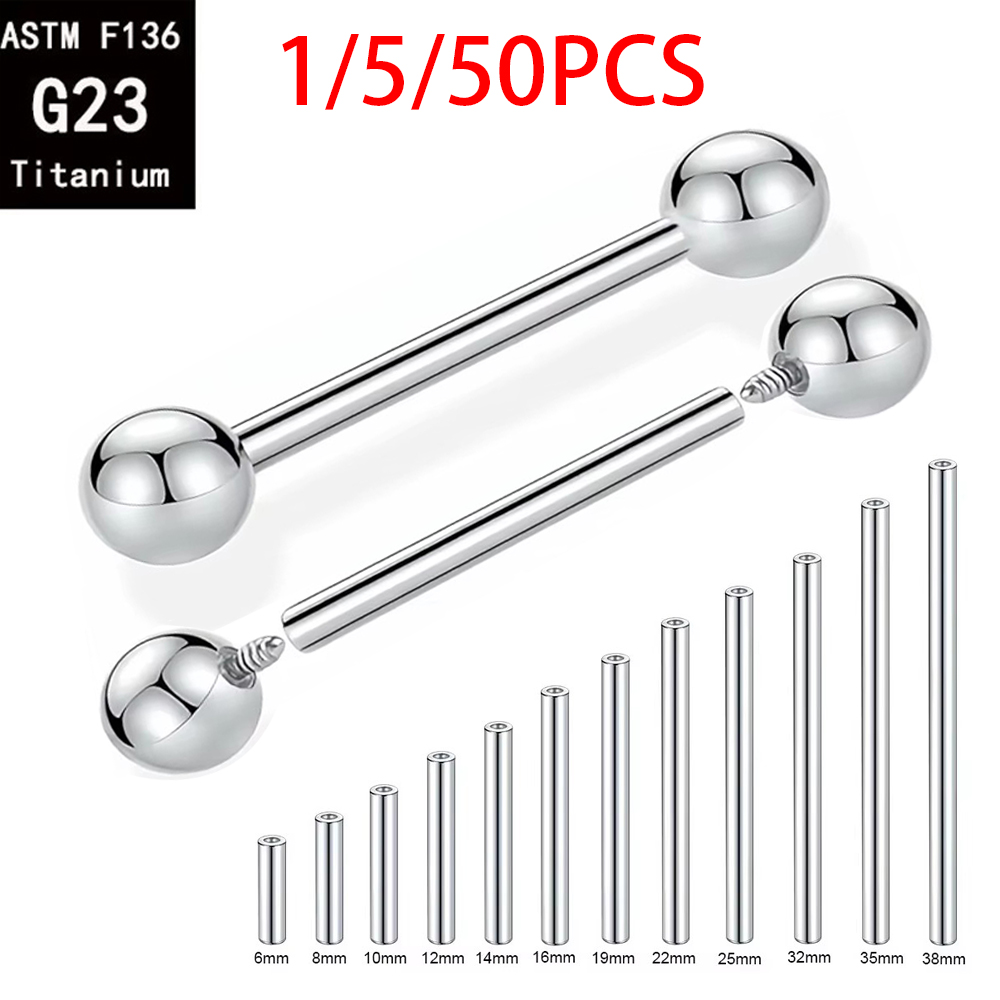 1/5/50PCS ASTM F136 Implant Gr - Body Jewelry Implant Grade 评论和价格