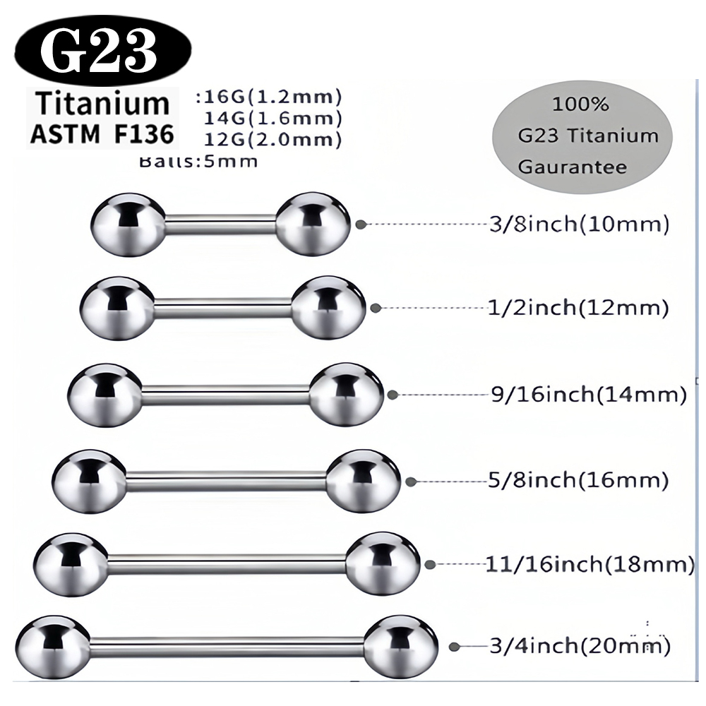 1/5/50PCS ASTM F136 Implant Gr - Body Jewelry Implant Grade 评论和价格