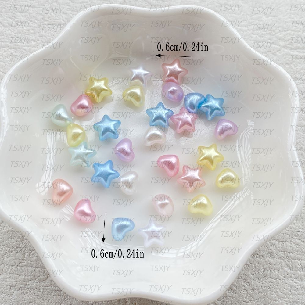 100pcs Resin Mixed 3D Colorful - Star Flat Back 评论和价格