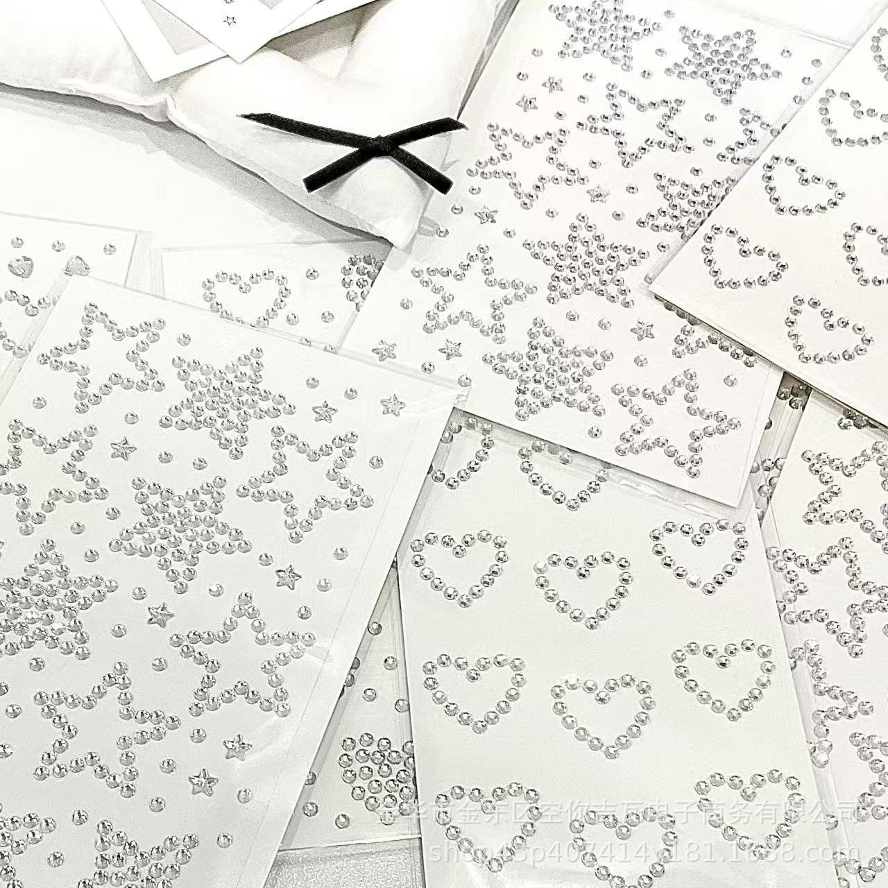 Silver Star Heart Rhinestone S - Star Flat Back 评论和价格