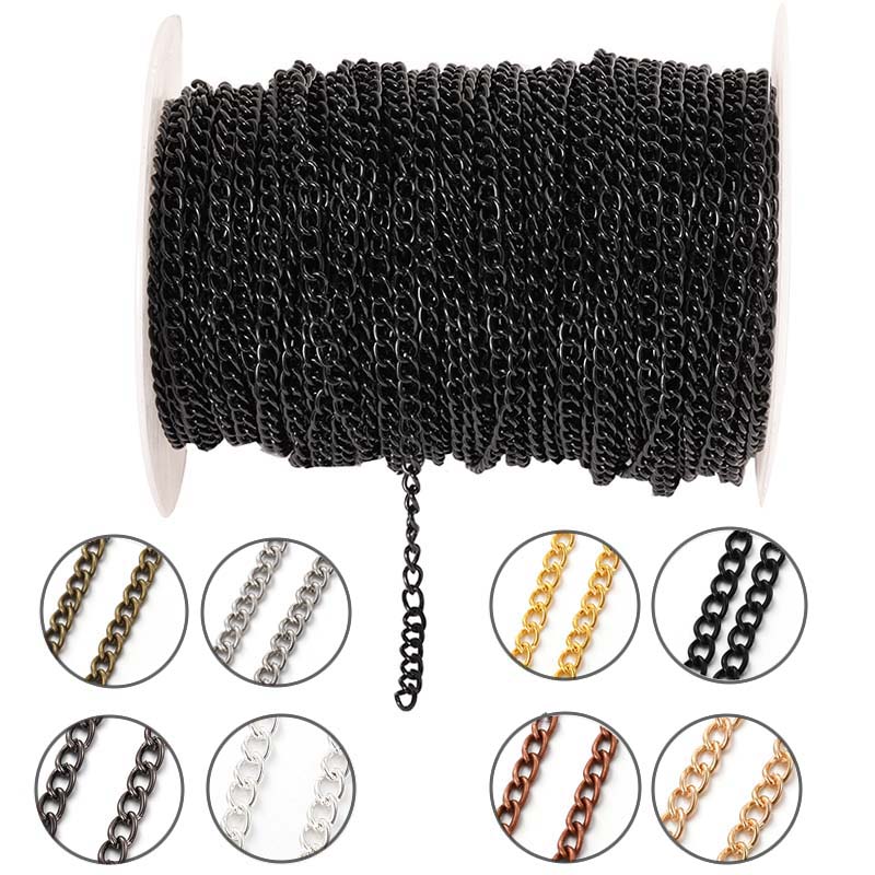 2Meters 2.5/3.5/4.5mm Metal Fl - Body Jewelry Necklace 评论和价格
