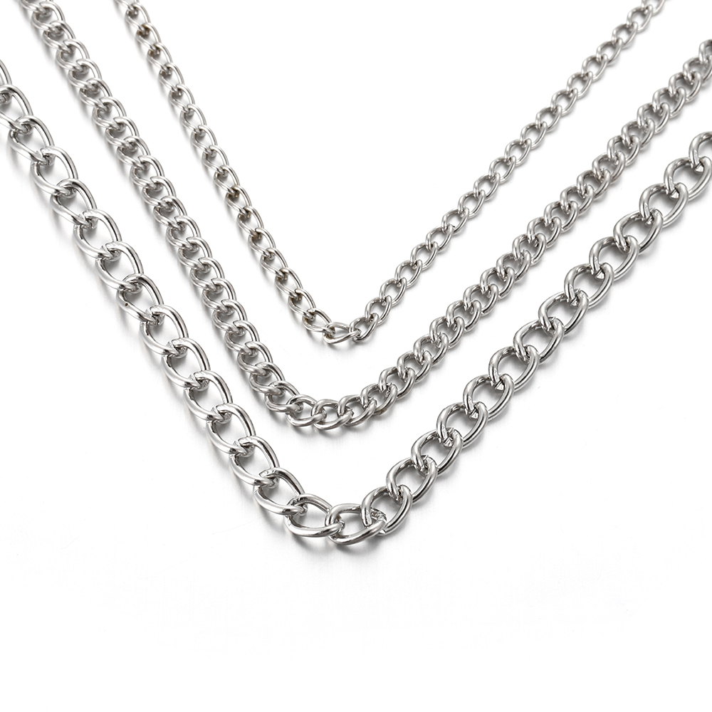 2Meters 2.5/3.5/4.5mm Metal Fl - Body Jewelry Necklace 评论和价格