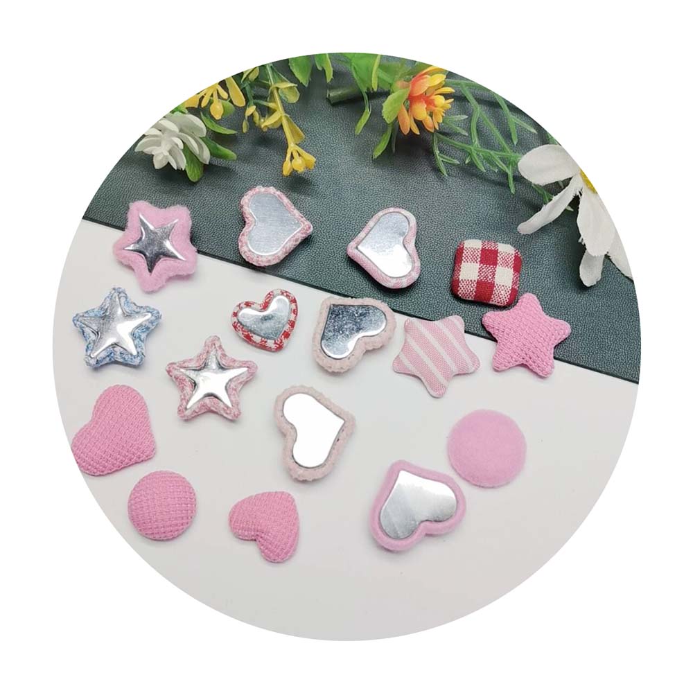 Mixed Fabric Cabochon Flat bac - Star Flat Back 评论和价格