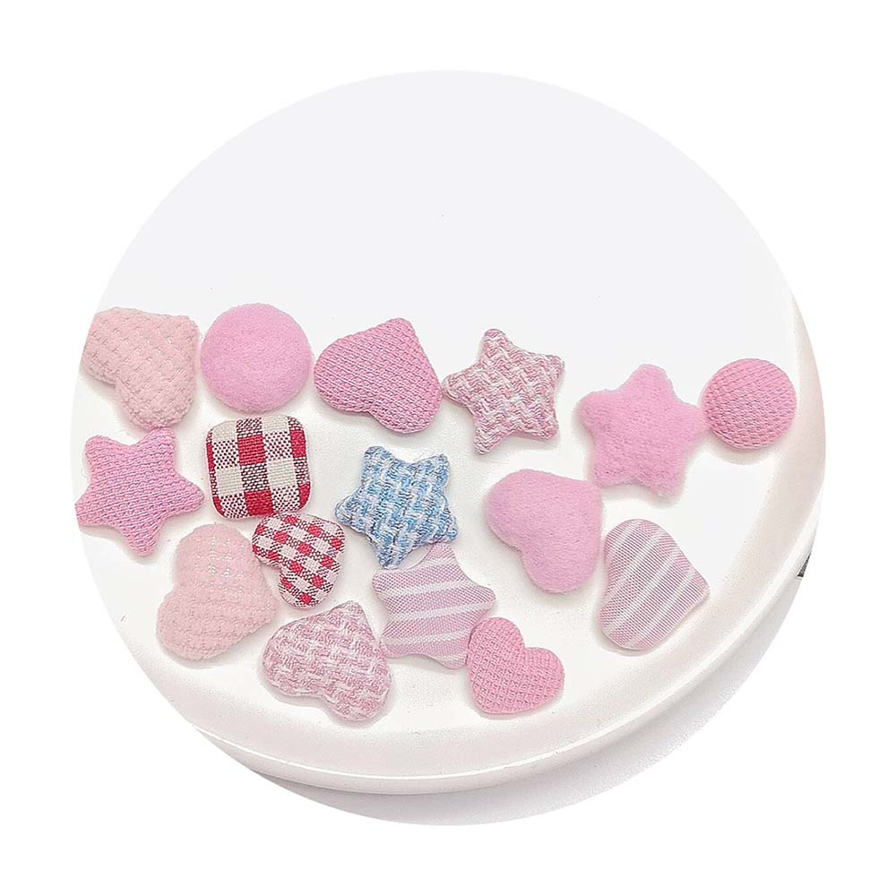 Mixed Fabric Cabochon Flat bac - Star Flat Back 评论和价格
