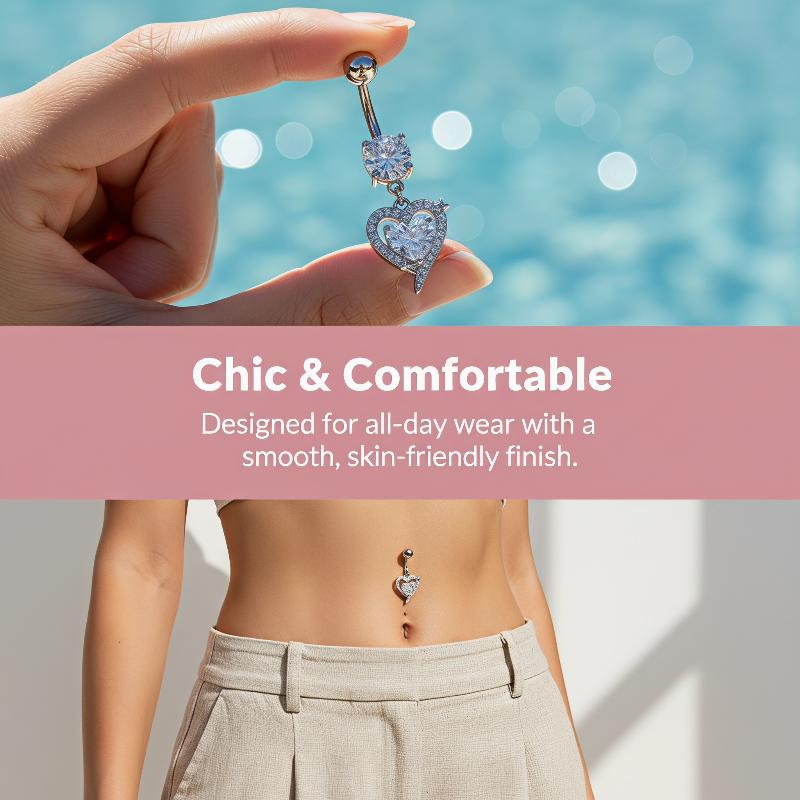 1Pcs Exquisite Dangle Belly Bu - Body Jewelry Belly Button Rings 评论和价格