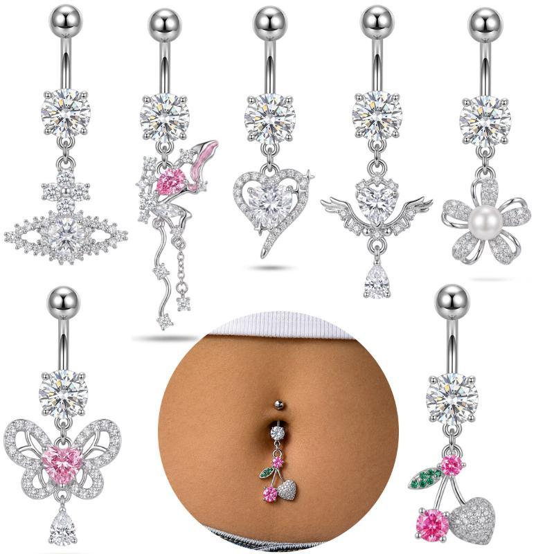 1Pcs Exquisite Dangle Belly Bu - Body Jewelry Belly Button Rings 评论和价格