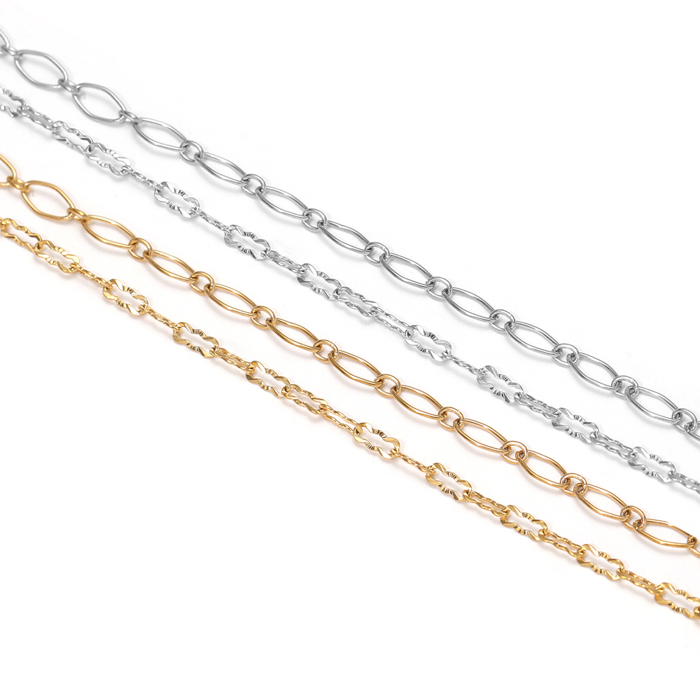 2 Meters Stainless Steel Embos - Body Jewelry Necklace 评论和价格