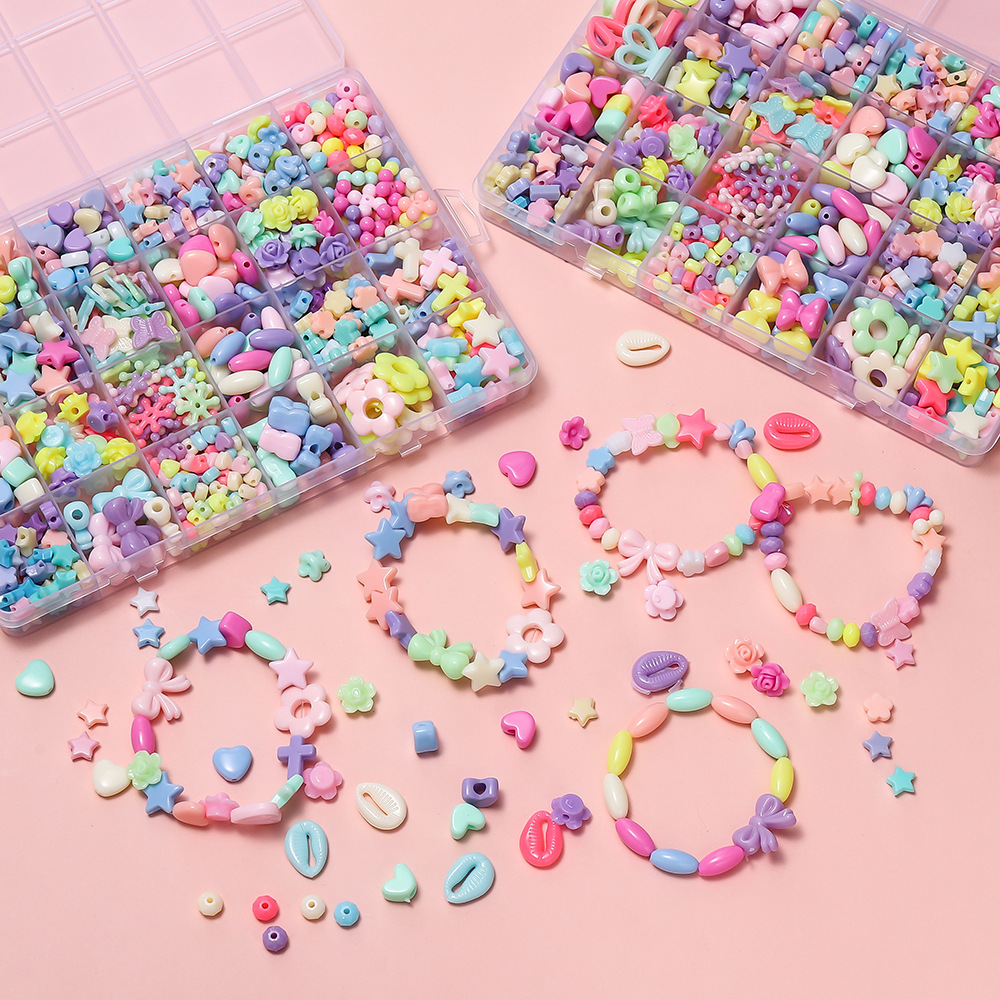 1 Box Colorful Acrylic Pony Be - Body Jewelry Organizer 评论和价格