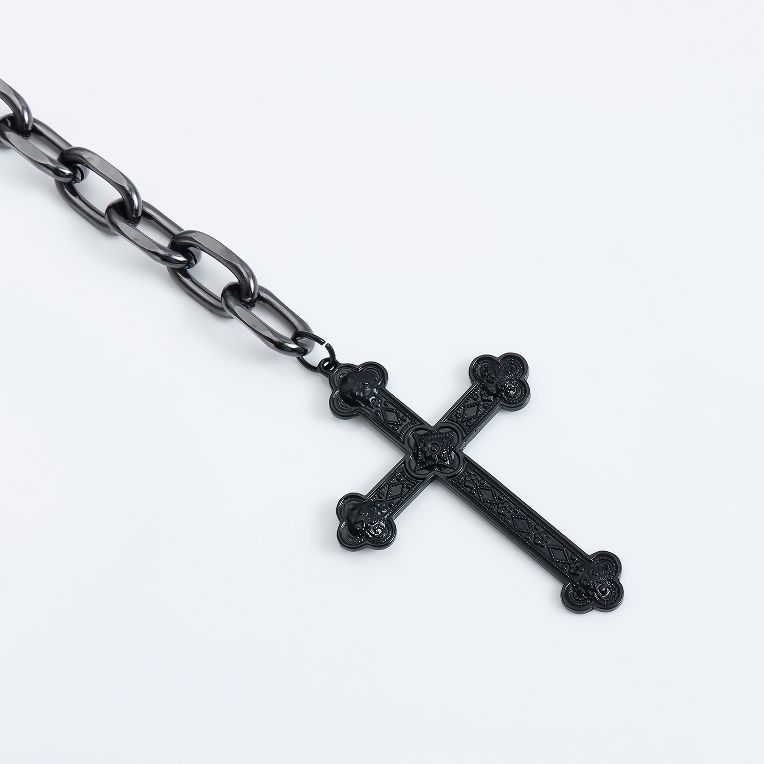 Hip Hop Gothic Metal Cross Pen - Body Jewelry High Quality 评论和价格