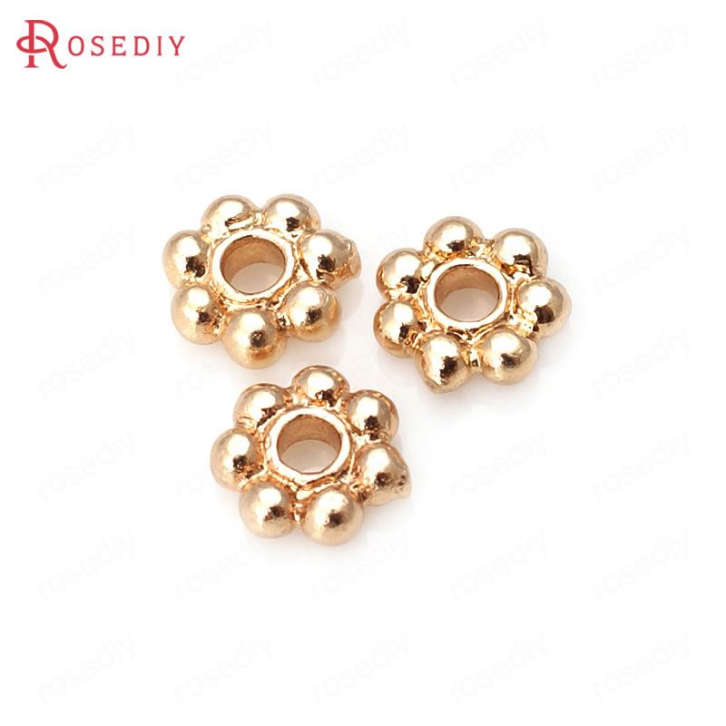 18K Gold Color Brass Flower Sp - Body Jewelry High Quality 评论和价格